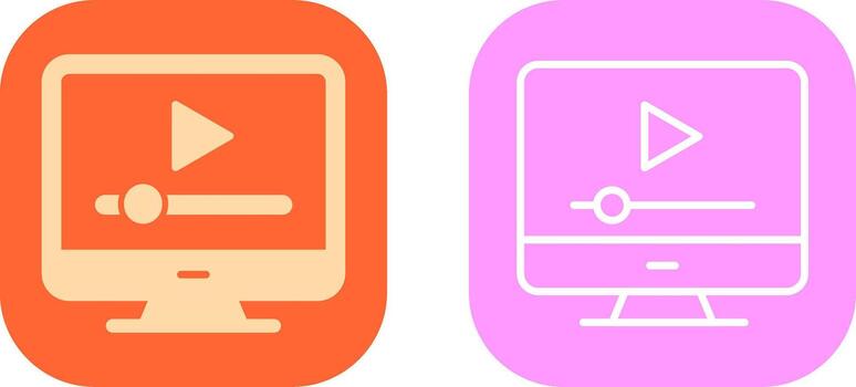 Online Tutorials Icon Design vector