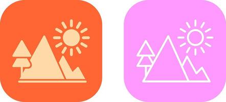 Mountain Icon Design vector