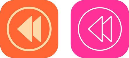 Previous Icon Design vector