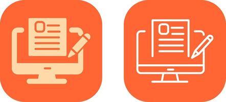 Blog Icon Design vector