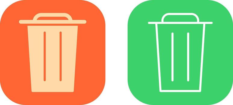 Garbage Icon Design vector