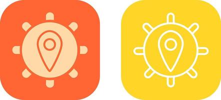 Location Settings Icon Design vector