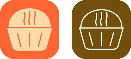 Cream Muffin Icon Design vector