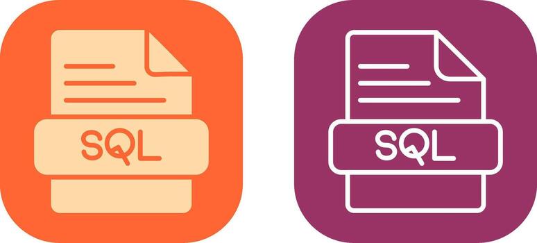 sql icono diseño vector