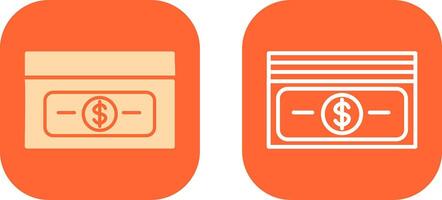 Pack of Bills Icon Design vector