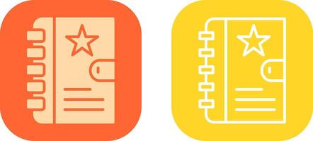 Diary Icon Design vector