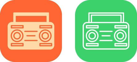 Cassette Player Icon Design vector