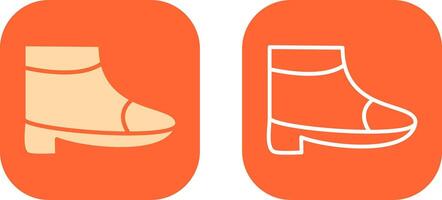 Boots with Heels Icon Design vector