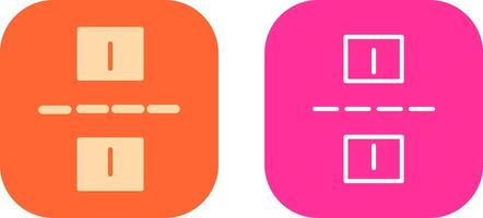 Linked Road Icon Design vector