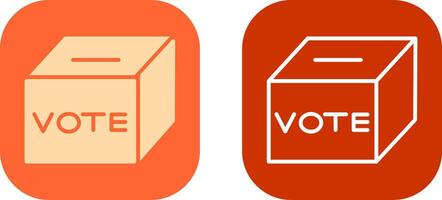 votación caja icono diseño vector