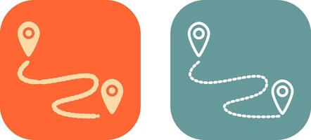 Route II Icon Design vector