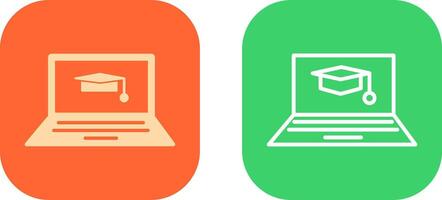 Online Degree Icon Design vector