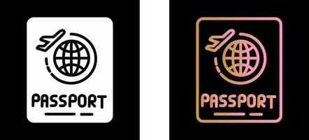 Passport Icon Design vector