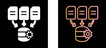 Data Processing Icon Design vector