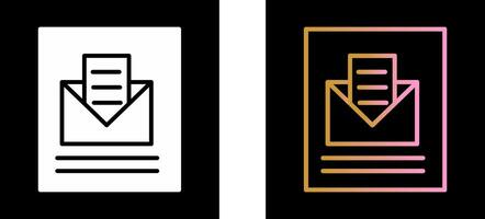 Mail Open Icon Design vector