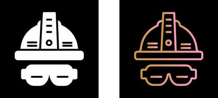 Glasses And Helmet Icon Design vector