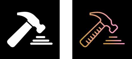 Hammer Tool Icon Design vector