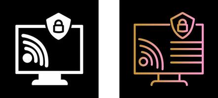 Wifi Security Icon Design vector
