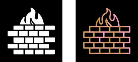 Firewall Icon Design vector