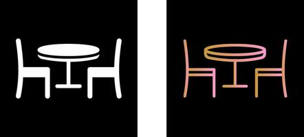 Dining Table Icon Design vector