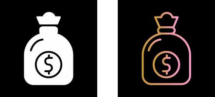 Money Bag Icon Design vector