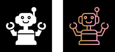 Industrial Robot III Icon Design vector