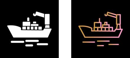 Cargo Ship II Icon Design vector