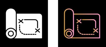 Pirate Map Icon Design vector