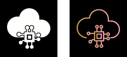 Cloud Computing Icon Design vector