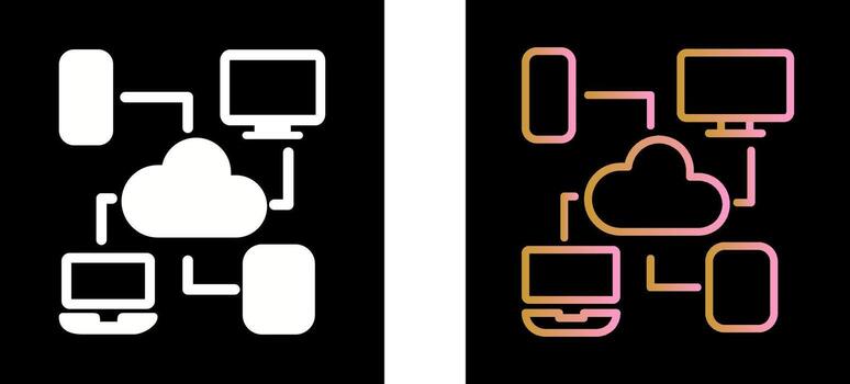 Cloud Computing Icon Design vector