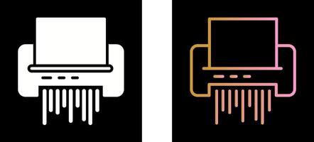 Paper Shredder Icon Design vector