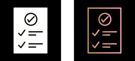 Check Up List Icon Design vector