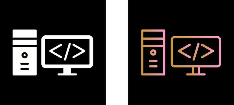 Coding Icon Design vector