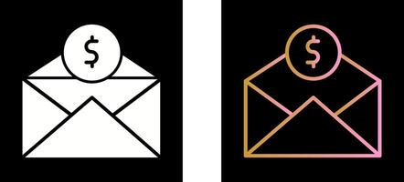 Mail Coin Icon Design vector