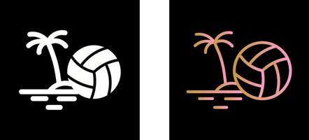 Beach Volleyball Icon Design vector