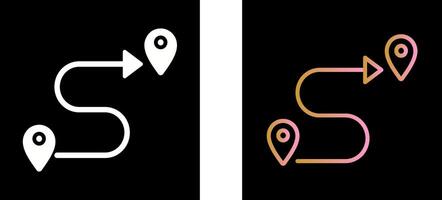 Route Icon Design vector