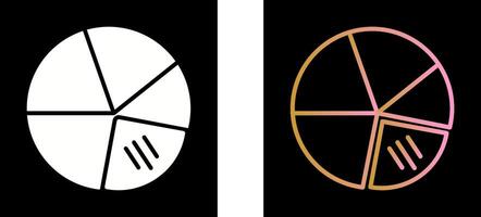 Pie Chart Icon Design vector