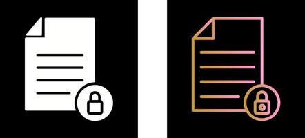 Private Document Icon Design vector