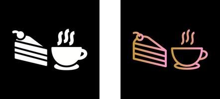 café servido icono diseño vector