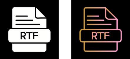 RTF Icon Design vector