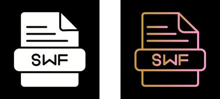 SWF Icon Design vector