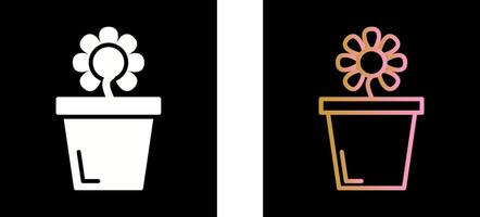 Flower Pot Icon Design vector