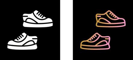 zapatillas icono diseño vector