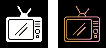 TV Set Icon Design vector