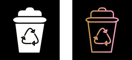 Recycle Bin Icon Design vector