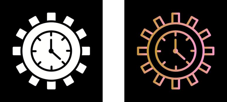 diseño de icono de optimización de tiempo vector