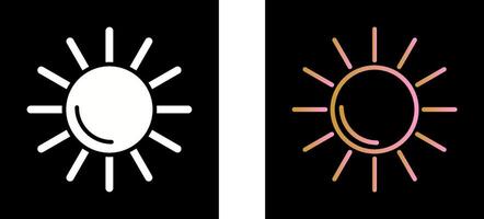 diseño de icono de sol vector