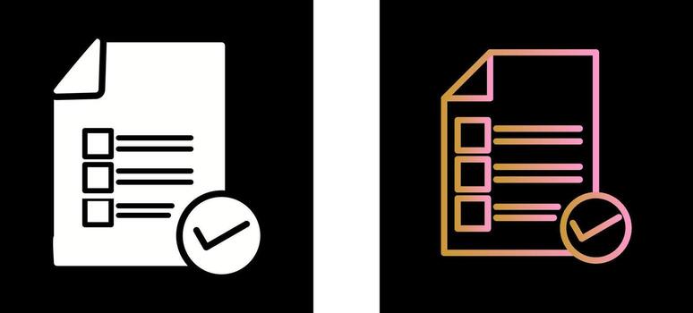 Valid Document Icon Design vector