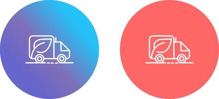 Eco friendly Truck Icon Design vector