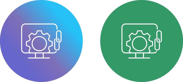 Link Optimization Icon Design vector